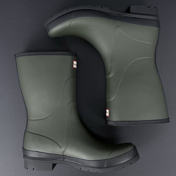 Hunter Original Short Rain Boots Men’s Size 11 Green Black Waterproof New No Box main image 7